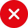 x icon red